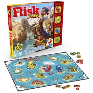 Hasbro Gaming Risk Junior : Strategy Board Game; A Kid's Intro to The Classic Game for Ages 5 and Up; Pirate Themed (Amazon Exclusive)