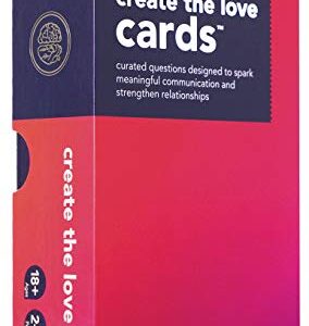 Create The Love Cards: Dating and Relationship Conversation Starters. This Couples Card Game Improves Date Night, Deepens Intimacy and Strengthens Communication.