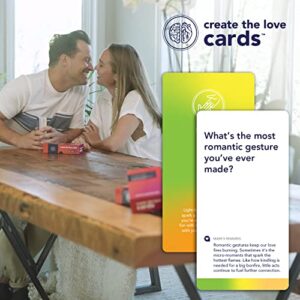 Create The Love Cards: Dating and Relationship Conversation Starters. This Couples Card Game Improves Date Night, Deepens Intimacy and Strengthens Communication.