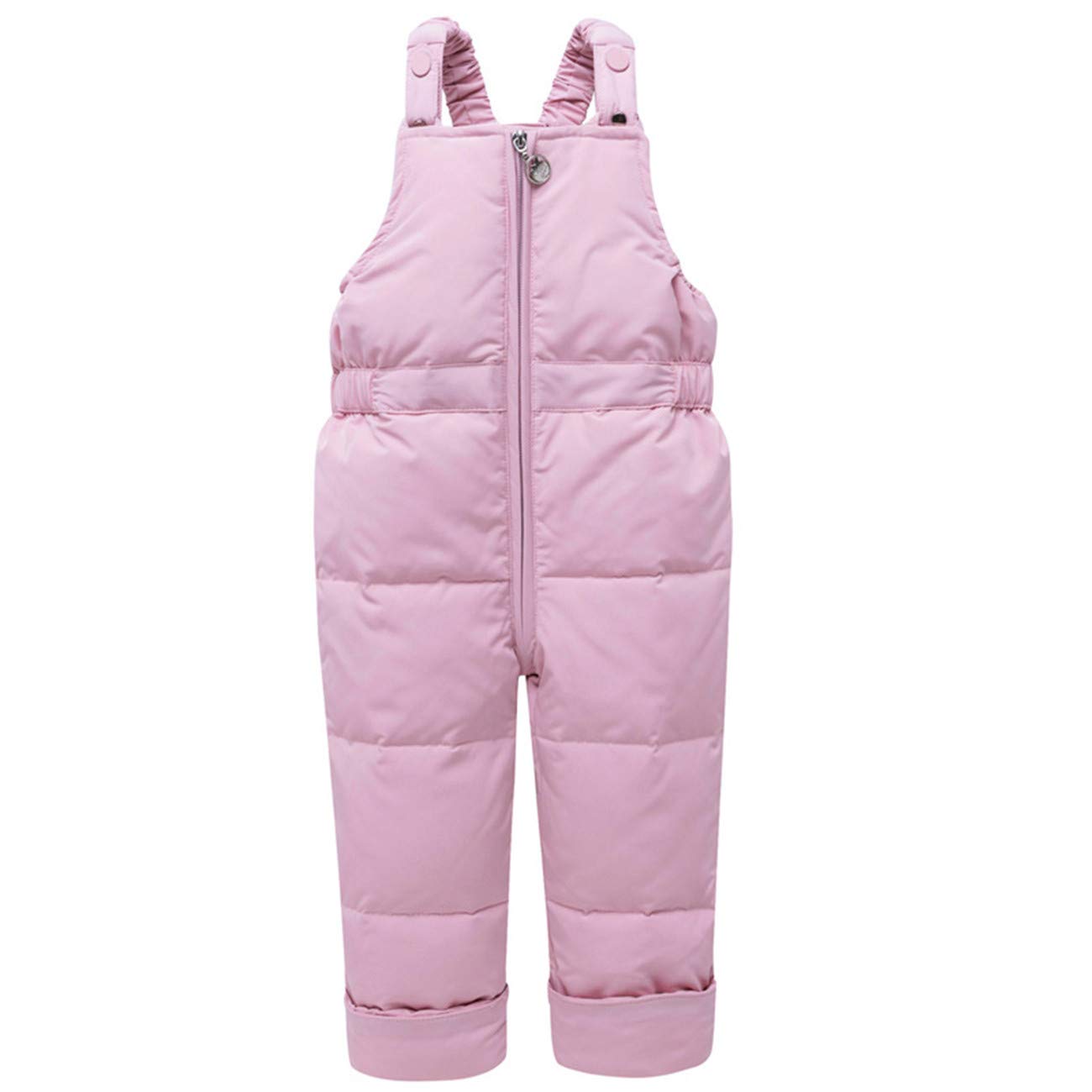 JELEUON Baby Girls Two Piece Winter Warm Hooded Snowsuit Puffer Down Jacket with Snow Ski Bib Pants Outfits