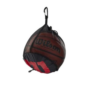 wilson bag, black, single ball, basketball