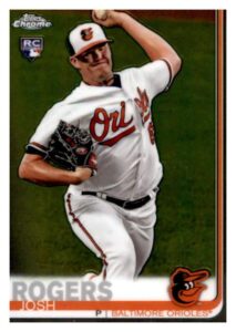 2019 topps chrome #121 josh rogers baltimore orioles rookie baseball card