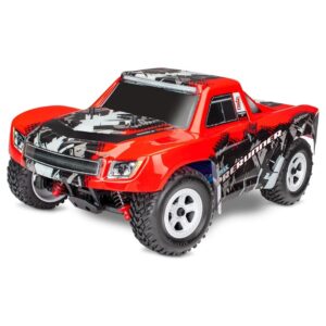 traxxas 76064-5-redx latrax desert prerunner truck 1/18 scale 4wd ac wall charge