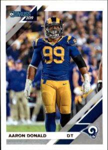 2019 donruss football #140 aaron donald los angeles rams official nfl trading card from panini america
