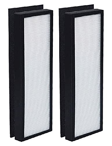 Nispira True HEPA Filter Carbon Pre Filter Compatible with Breathe T500 Tower Air Purifier. Compared to Part TF60 TF60-Pure, 2 Packs