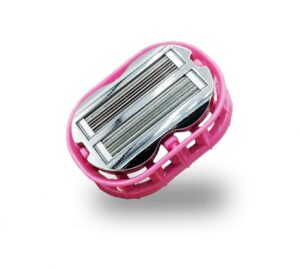 premium omnishaver - pink - the fastest way to shave head, legs, arms, body| an alternative to disposable shaving razors self cleans & strops during use with durable blade| bald head shaver for women