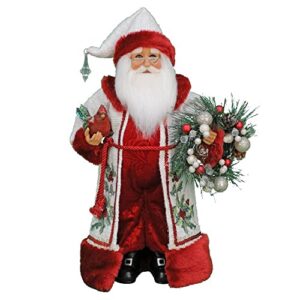 karen didion originals winter serenity santa figurine, 17 inches - handmade christmas holiday home decorations and collectibles