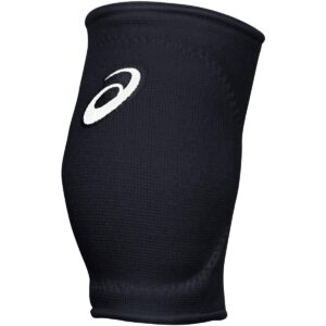 asics youth gel-rally volleyball kneepad, performance black, one size