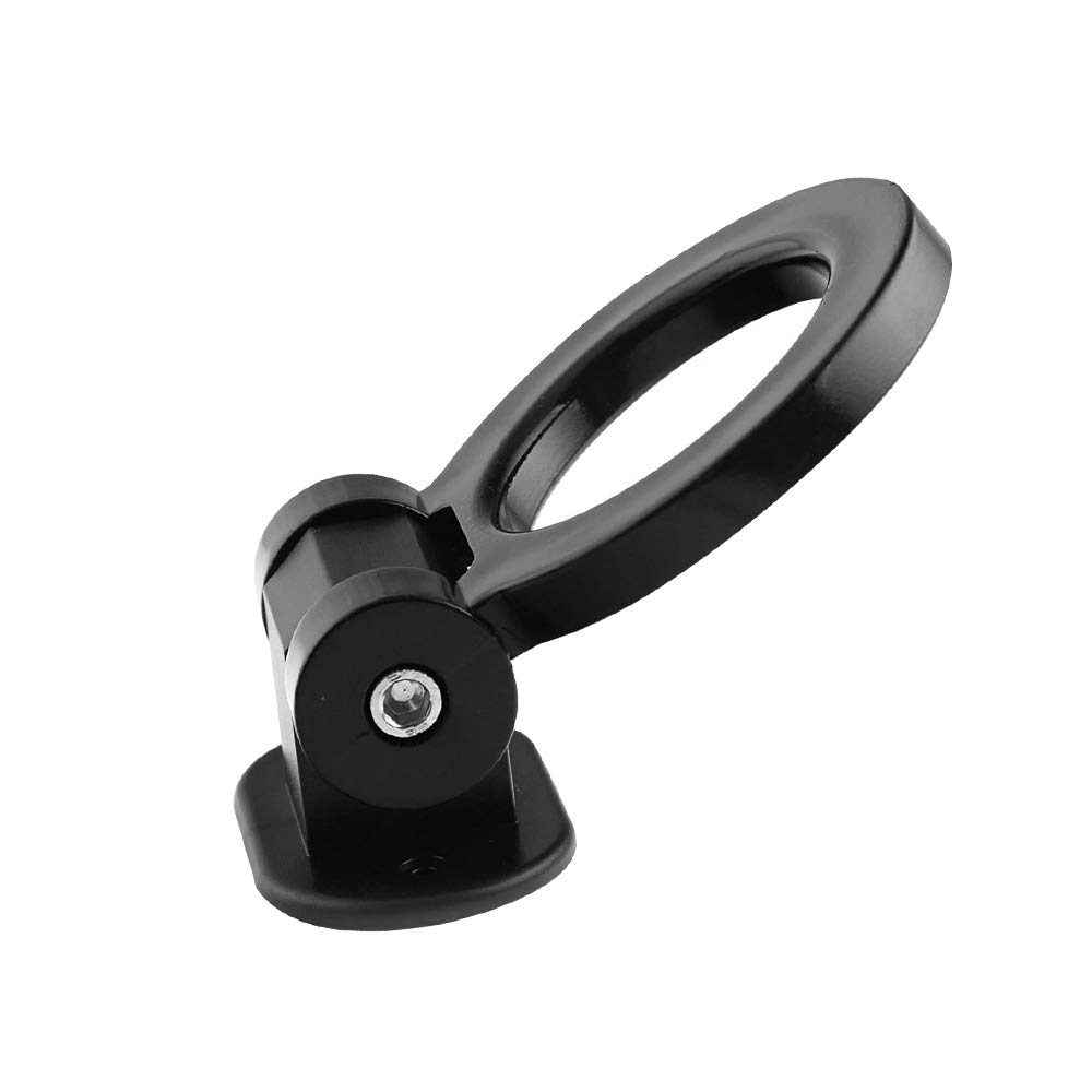 idain Universal Ring Track Racing Style Decorative Tow Hook for Any Car SUV Truck Not Functional- ONLY for Decoration (Black)