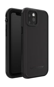 lifeproof iphone 11 pro frĒ series case - black, waterproof ip68, built-in screen protector, port cover protection, snaps to magsafe