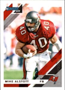 2019 donruss football #242 mike alstott tampa bay buccaneers official nfl trading card from panini america