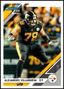 2019 donruss #217 alejandro villanueva nm-mt pittsburgh steelers officially licensed nfl trading card