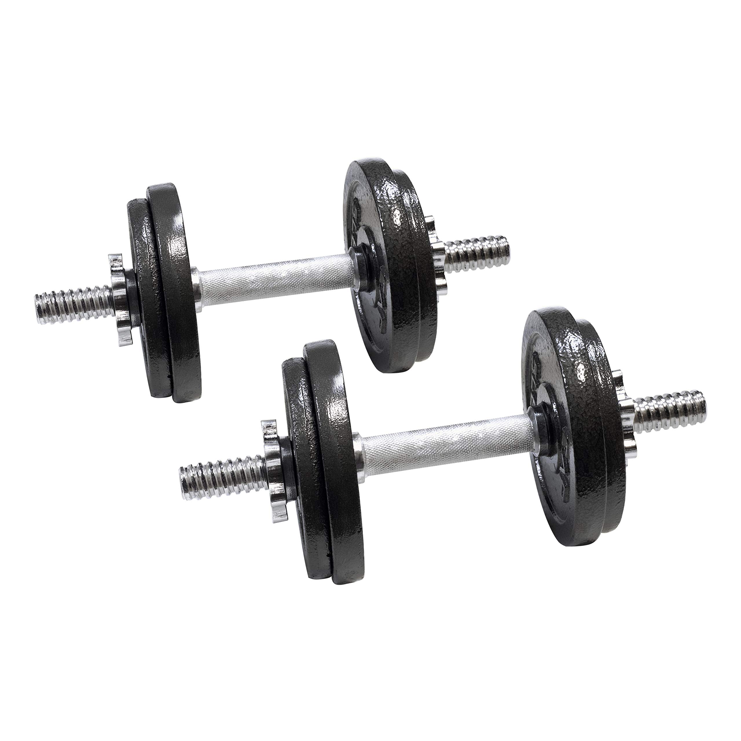 CAP Barbell RSW2-40T 40-Pound Adjustable Dumbbell Weight Set, a. Black, 40 LB, Pair