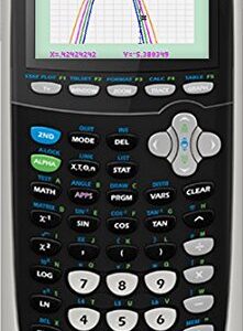 Texas Instruments TI-84 Plus C Silver Edition Graphing Calculator, Black (Renewed)