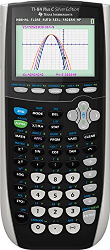 Texas Instruments TI-84 Plus C Silver Edition Graphing Calculator, Black (Renewed)