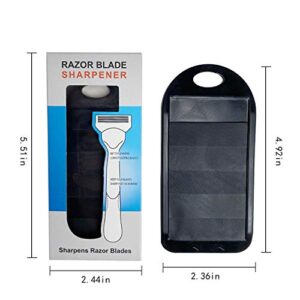 YYHJM Razor Blade Sharpener and Cleaner,Slide Cleaning Care of Shaver Trimmer and Shaver,Black