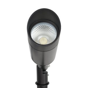 j.lumi gbs9815 led outdoor spotlight with stake, 15w ac 120v, 5000k daylight, 60-degree beam, spotlight for flag, 4-ft corded plug, not dimmable