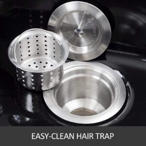 Happybuy Shampoo Bowl Sink Black ABS Plastic Salon and Spa Hair Sink Beauty Salon Equipment for Hair Stylists