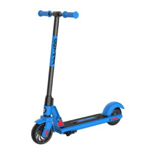 gotrax gks electric scooter, kick-start boost and gravity sensor kids electric scooter, 6" wheels ul certificated e scooter for kids age of 6-12 (blue)