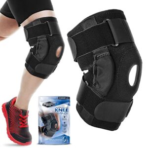 dynamic gear knee brace (standard) | best knee support/sleeve for running, weight lifting, gym, arthritis, knee pain relief | knee braces/supports, knee sleeves, patella tendon knee strap | men&women