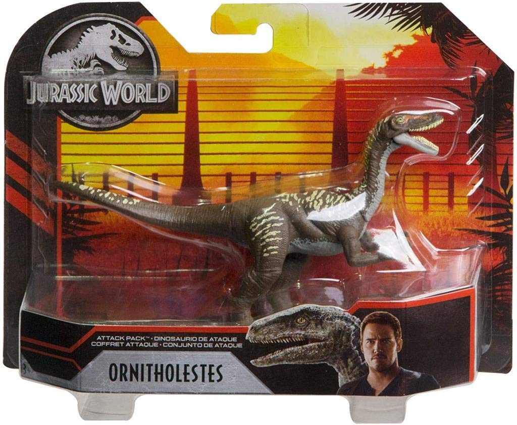 Jurassic World Toys Attack Pack Ornitholeste Dinosaur, Multicolor (GJN58)