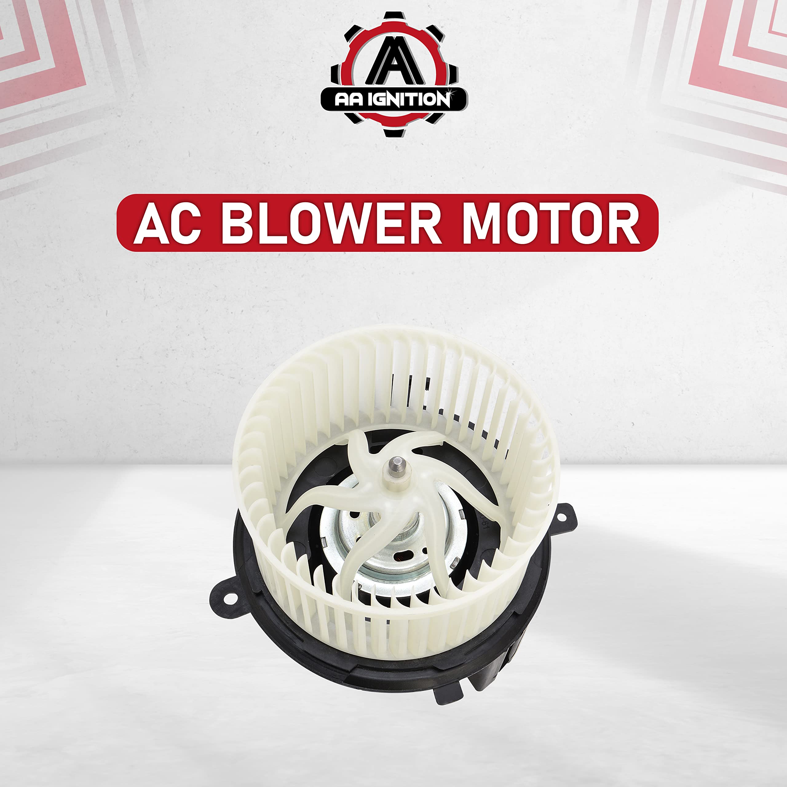 AC Heater Blower Motor with Fan - Compatible with Buick, Chevy, GMC & Saturn Vehicles - Enclave, Silverado, Silverado 3500 HD, Traverse, Acadia, Sierra - Replaces 15-81786, 22810567, 700236