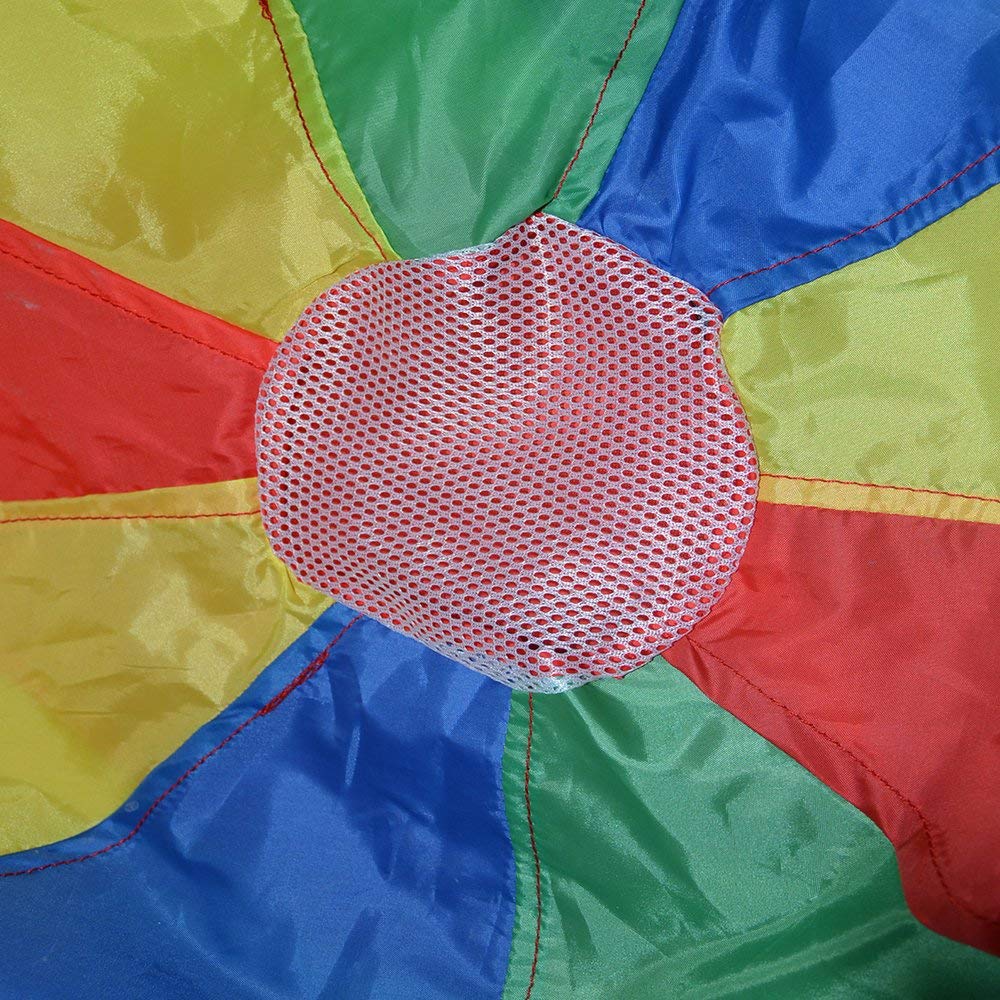 Sonyabecca Parachute 8 Feet for Kids with 9 Handles Play Parachute for 4 8 Kids Tent Cooperative Games Birthday Gift