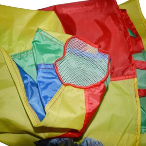 Sonyabecca Parachute 8 Feet for Kids with 9 Handles Play Parachute for 4 8 Kids Tent Cooperative Games Birthday Gift