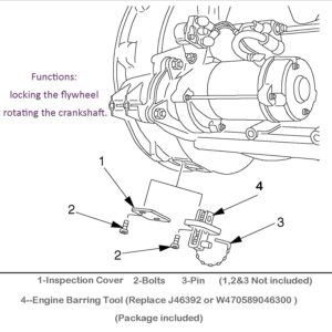 E-cowlboy Engine Barring Tool for Detroit Diesel DD13, DD15, DD16 Alternative to W470589046300 or J-46392