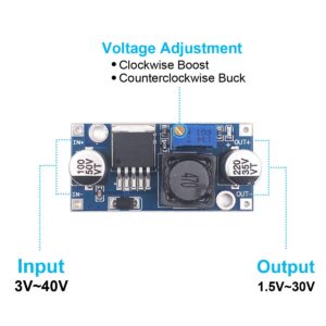 BULVACK 10 Pack LM2596 DC-DC Buck Converter Step Down Module Power Supply DIP Output 1.25V-30V 3A