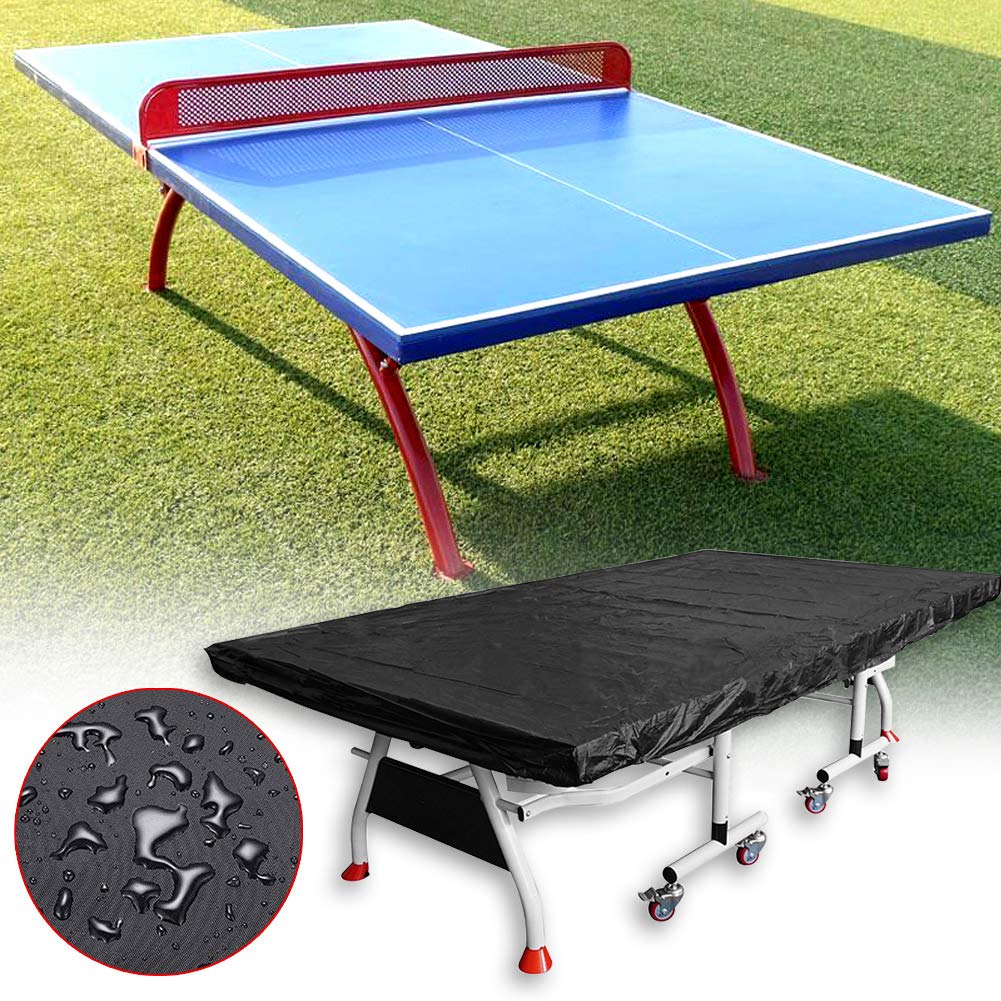 Lumpna Pingpong Table Cover, Foldable Oxford Fabric Table Tennis Cover, Sun Proof/Rain Proof/Dust Proof Protective Cover for Indoor/Outdoor Home Yard Playground School