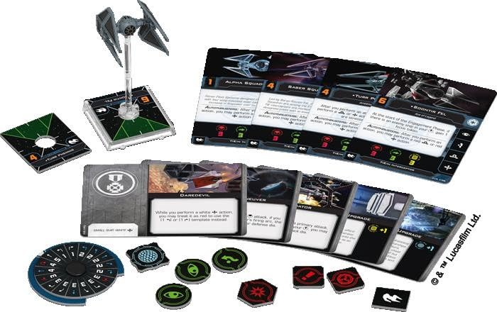 Star Wars X-Wing 2nd Edition Miniatures Game TIE/in Interceptor EXPANSION PACK | Strategy Game for Adults and Teens | Ages 14+ | 2 Players | Average Playtime 45 Minutes | Made by Atomic Mass Games