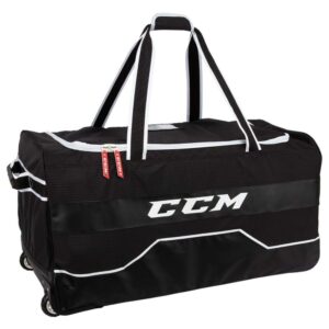 ccm hockey 370 wheeled bag, black (37" l x 19" h x 16.5" w)