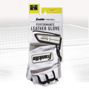 Franklin Sports Pickleball Gloves - Men's + Women's Adult Size Pickleball Gloves - Right Hand Glove for Pickleball + Racquetball - Pickleball Gear + Accessories - Righty - White - Adult Extra Small