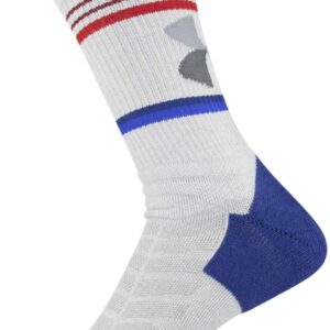 Under Armour Adult Training Novelty Crew Socks, 1-Pair , Halo Gray , Large