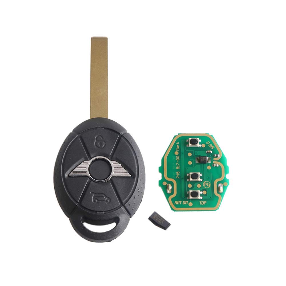 315/433 MHz ID44 Keyless Entry Remote Control Car Key for Mini Cooper 2005 2006 2007