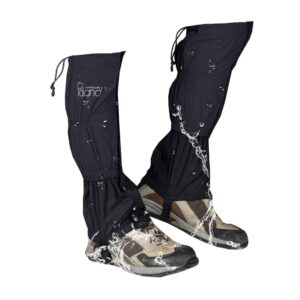 idand leg gaiters waterproof snow boot gaiters for snowshoeing, hiking, hunting, running, motorcycle anti-tear oxford fabric, tpu instep belt metal shoelace hook for outdoor