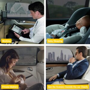 REACHTOP Car Window Shade for Baby, Car Window Screens, Sun Shade for Rear Window(2 Pack)