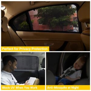 REACHTOP Car Window Shade for Baby, Car Window Screens, Sun Shade for Rear Window(2 Pack)