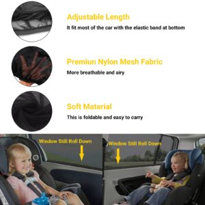 REACHTOP Car Window Shade for Baby, Car Window Screens, Sun Shade for Rear Window(2 Pack)