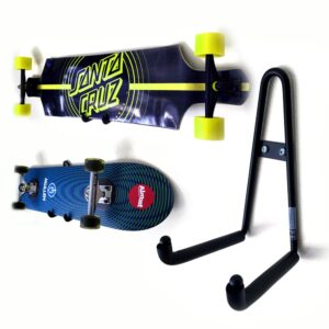 grab & go xl horizontal longboard skateboard wall hanger mount rack