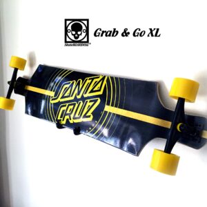 Grab & Go XL Horizontal Longboard Skateboard Wall Hanger Mount Rack