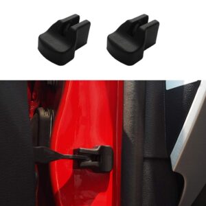 TopDall Door Arm Protection Cover Stopper Buckle Cap Anti-Rust Interior Accessories Compatible for Ford Mustang 2015-2021