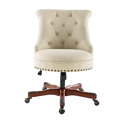 Linon Home Décor Leslie Beige Office Chair