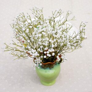 smallwoodi artificial gypsophila,baby's breath,fake flower greenery plants plastic diy decoration for office garden stage living room home wedding party photography prop