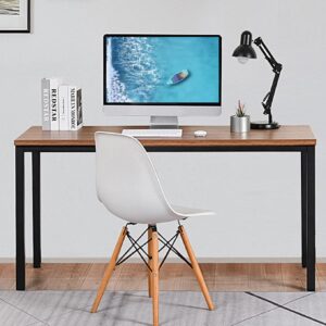 Bast Board 30x59 Inches - Brown Minimalist Desk for Home Office or Gaming