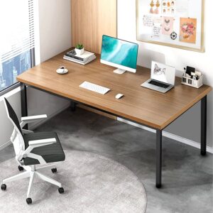 Bast Board 30x59 Inches - Brown Minimalist Desk for Home Office or Gaming