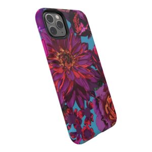 speck products presidio inked iphone 11 pro max case, hyperbloom matte/lipstick pink (130030-8532)