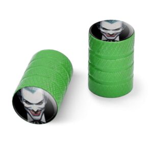 batman alex ross joker head motorcycle bicycle bike tire rim wheel aluminum valve stem caps