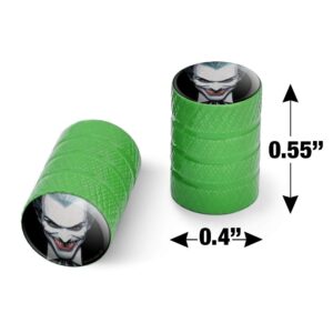 Batman Alex Ross Joker Head Motorcycle Bicycle Bike Tire Rim Wheel Aluminum Valve Stem Caps